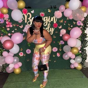 2 piece bralette and tights set